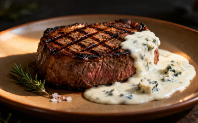Filé Mignon Grelhado ao Molho Cremoso de Blue Cheese